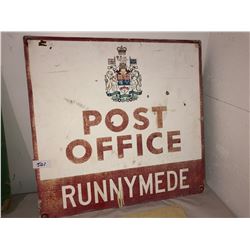 5 metal & plastic antique signs