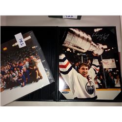 Wayne Gretzky Autographed photo 8x10 holding Stanley Cup, COA by Upper Deck Authentic included group
