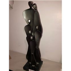 Kramer metal sculpture, Family of Six, Heavy metal construction 24" tall