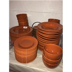 15 place settings of Tag brand ceramic dishes, dinner plates, bowls, dessert plates, soup bowls & so