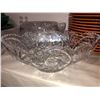 Image 2 : Various pinwheel crystal, platters, pickle bowls, serving bowls, salad set