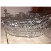 Image 3 : Various pinwheel crystal, platters, pickle bowls, serving bowls, salad set