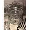 Image 6 : Various pinwheel crystal, platters, pickle bowls, serving bowls, salad set