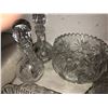Image 8 : Various pinwheel crystal, platters, pickle bowls, serving bowls, salad set