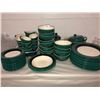 Image 1 : 12 place settings of Hornsea pottery, Duet emerald collection, dinner plates, salad bowls, dessert p
