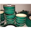 Image 5 : 12 place settings of Hornsea pottery, Duet emerald collection, dinner plates, salad bowls, dessert p