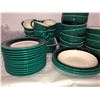 Image 6 : 12 place settings of Hornsea pottery, Duet emerald collection, dinner plates, salad bowls, dessert p