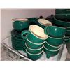 Image 7 : 12 place settings of Hornsea pottery, Duet emerald collection, dinner plates, salad bowls, dessert p
