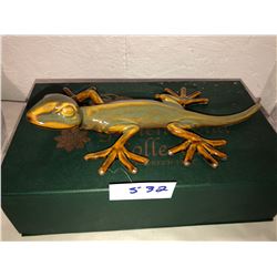 Ceramic Gecko Golden Pond Collection, 8" long
