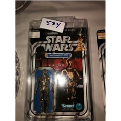 Star Wars C3P0 Action Figure, 1977, 12 back in original packaging, near mint condition