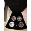 Image 2 : Set of four one oz solid silver Star Wars collector coins from New Zealand in mint condition