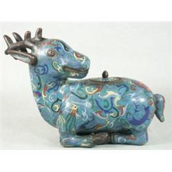 CLOISONNE Mid 19th century Chinese Deer