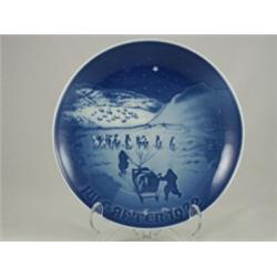 B & G, COPENHAGEN PORCELAIN, 1972 Plate, "Christmas in Greenland"