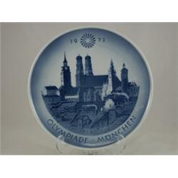 ROYAL COPENHAGEN 1972 Plate, "Olympiade - München"