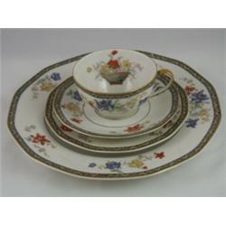 Havilland Limoges "Coromandel" Pattern 64453, Twenty-four piece Dinnerware Set 
