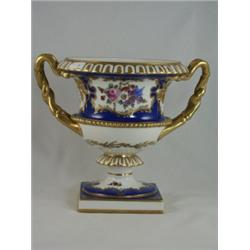 Porcelain Covered Urn w/ Handles