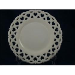 Milk Glass Plate, 7½"D