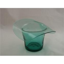 Top Hat green bowl 3½"H
