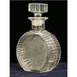 Crystal decanter with stopper 9"H