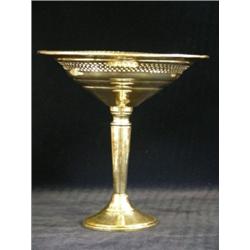 Sterling footed compote 6"H