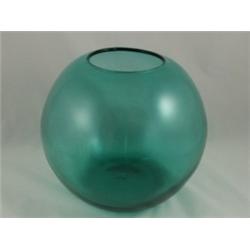 Green Crystal Bowl, 8½"H x 9½"D