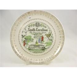 South Carolina plate 10"D, Homer Laughlin