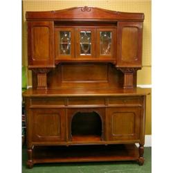 1870's Mahogany Buffet 86"Hx 66"Wx25½"D