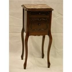 Marble top Bed Table 32½"H