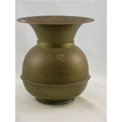 Brass Union Pacific RR Spittoon 10"H