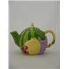 Image 1 : Fruit ceramic teapot, 6"H