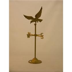 Brass eagle weathervane, 18"H
