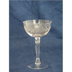 Fostoria "Holly" 1941, Seventeen 6 oz. Saucer Champagne 