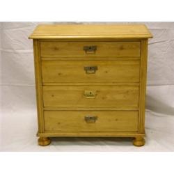 Four Drawer Pine Chest, 34"H