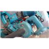 Image 2 : MAKITA 18V CORDLESS TOOLS, JOGSAW, SABER SAW, FLASHLIGHT, VACUUM, AND DRILL W/ CHARGER AND BATTERIES