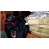 Image 2 : TRAY OF JERSEYS, 3 BOXES OF CRAFT ANGELS AND STEP EXCERCISER