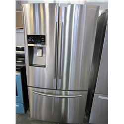 NEW 36" SAMSUNG STAINLESS DOUBLE DOOR FRIDGE W/ FREEZER DRAWER