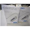 Image 2 : 5 NEW TYPE C USB 4 PORT USB HUBS, RETAIL $30 EACH, VALUE $150