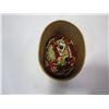 Image 1 : SMALL OVAL BOX WITH BEADED AND GOLD TONE JEWELRY
