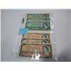 Image 1 : 1954 CANADIAN BILLS THREE 1 DOLLAR BILLS THREE 2 DOLLAR BILLS