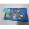 Image 1 : 1977 THE INDIAN HERITAGE SERIES I SET FIVE 1 DOLLAR HERITAGE NATIVE COINS