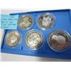 Image 2 : 1977 THE INDIAN HERITAGE SERIES I SET FIVE 1 DOLLAR HERITAGE NATIVE COINS