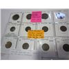 Image 2 : CANADIAN LARGE AND SMALL CENTS 1917 TO 1936 12 DIFFERENT