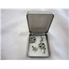 Image 1 : CHANNEL EARRINGS AND PENDANT AND CROSS PENDANT