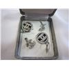 Image 2 : CHANNEL EARRINGS AND PENDANT AND CROSS PENDANT