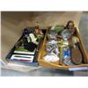 Image 1 : 2 TRAYS METAL COLLECTIBLES, PENS