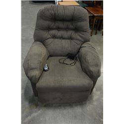 BEST HOME FURNISHINGS BROWN POWER RECLINER