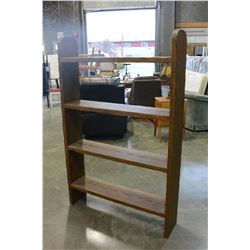 RUSTIC OAK BOOKSHELF