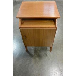 TEAK 1 DOOR END TABLE