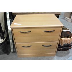 2 DRAWER WOOD FILE CABINET