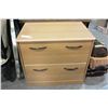 Image 1 : 2 DRAWER WOOD FILE CABINET